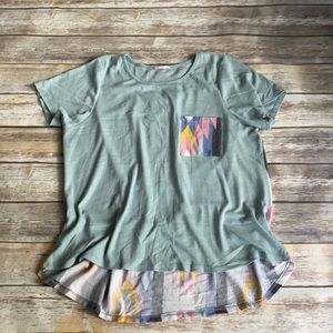 Women’s XL short sleeve top Aztec Print